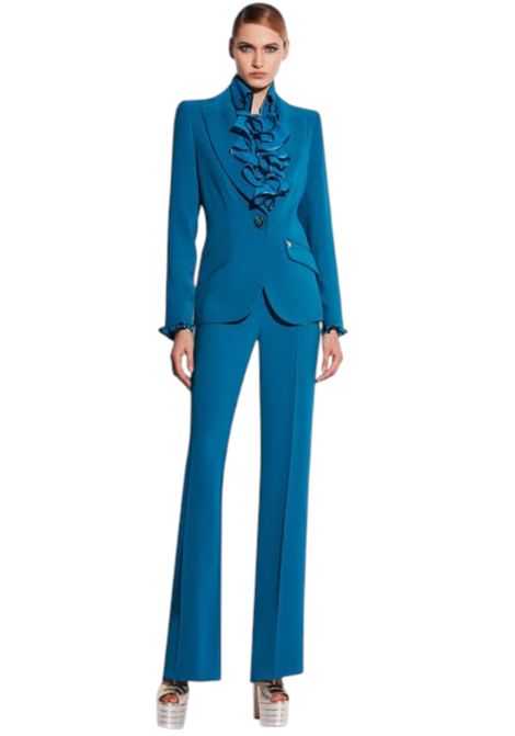 Trouser suit with jewelled button GAI MATTIOLO | Tailleur | LV21310837